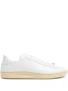 Valentino Royco Low-top Leather Sneakers With Italian Sizing In White