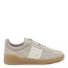 Valentino Garavani Upvillage Bicolor Stripe Low-top Sneakers In Beige