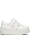 Valentino Garavani Woman Sneakers White Size 9.5 Leather In White