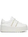Valentino Garavani Woman Sneakers White Size 9.5 Leather In White