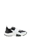 Valentino True Act Leather-trimmed Mesh And Rubber Sneakers In White