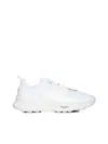 Valentino White Fabric And Mesh True Act Sneakers In White
