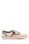 Valentino Nojoke Canvas Sneakers With Contrasting Profiles In White