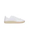 Valentino Royco Low-top Leather Sneakers With Italian Sizing In White