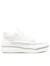 Valentino Runboot Leather Low-top Sneakers In White