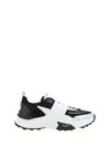 Valentino True Act Leather-trimmed Mesh And Rubber Sneakers In White