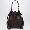 Valentino So Seau Tasseled Leather Bucket Bag In Brown