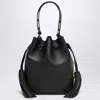 Valentino Garavani So Seau Leather Drawstring Bucket Bag In Black