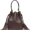 Valentino Garavani So Seau Leather Drawstring Bucket Bag