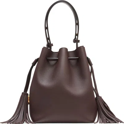Valentino Garavani So Seau Leather Drawstring Bucket Bag