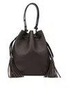 Valentino Garavani  Garavani Small So Seau Bucket Bag In Leather Woman Brown Uni In Brown