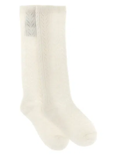 Valentino Socks In White