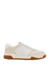 Valentino Sparry Sneakers In Split Leather And Nappa In White