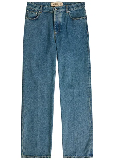 Valentino Garavani Straight-leg Jeans In Blue
