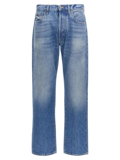 Valentino Garavani Straight-leg Cotton Jeans In Blue
