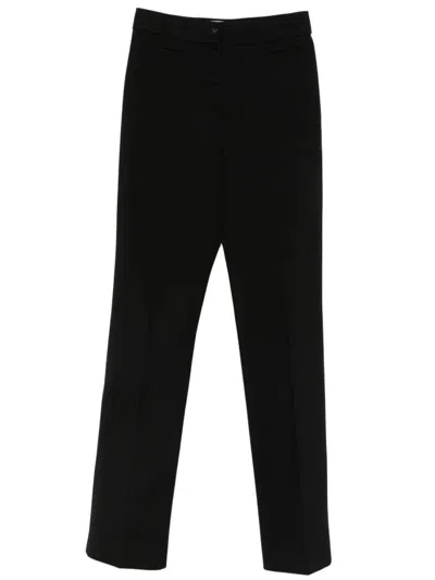Valentino Garavani Straight-leg Wool Trousers In Black