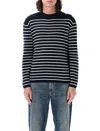 Valentino Maglione In Cotone Ricamato Uomo In Black