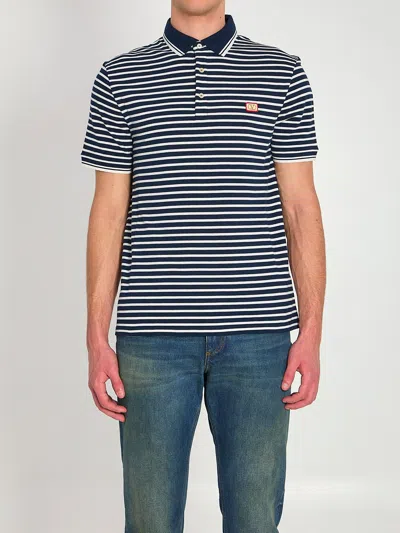 Valentino Garavani Striped Pique Polo Shirt In Multi