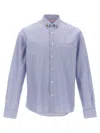 Valentino Garavani Striped Shirt In Blue