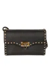 Valentino Rockstud Small Shoulder Bag In Black