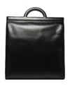 Valentino Adjustable Calfskin Tote Bag With Detachable Strap In Black