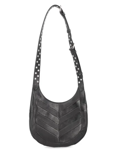 Valentino Garavani Studded Leather Hobo Shoulder Bag In Black