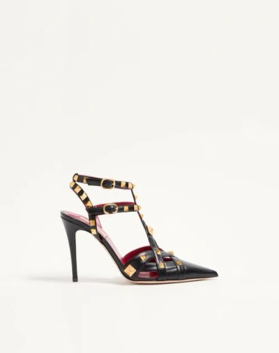 VALENTINO GARAVANI VALENTINO GARAVANI STUDDY KIDSKIN PUMPS 100MM WOMAN BLACK 42
