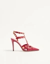 Valentino Garavani Studdy Kidskin Pumps 100mm Woman Red 39.5