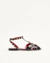 Valentino Garavani Studdy Kidskin Sandal Woman Black 40.5