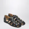 Valentino Studshield Fisherman Sandals In Calf Leather