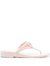 Valentino Garavani Summer Vlogo Signature Thong Sandals In Pink