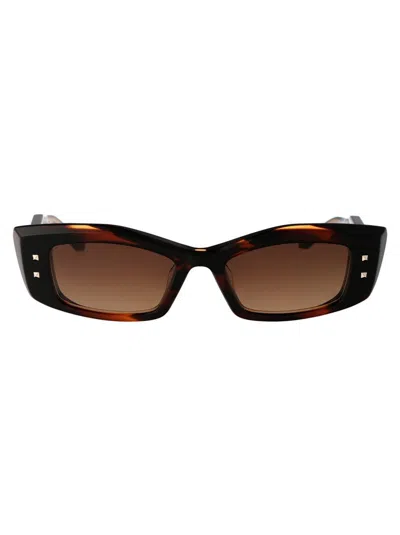 Valentino Garavani Sunglasses In Brown