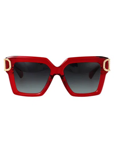 Valentino Garavani Sunglasses In 107d-red-gld