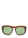 Valentino Sunglasses With Tortoiseshell Frame And Green Lenses