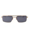 Valentino Vi Studded Rectangular Sunglasses In 111a Gld - Blk