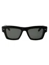 Valentino Women's Black Acetate Sunglasses In Black - White Gold W/dark Green Lenses