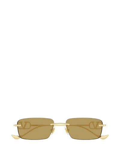 Valentino Garavani Sunglasses In Gold