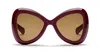 Valentino Butterfly Acetate Sunglasses In Red