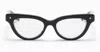 Valentino V-essential Ii Cat-eye Glasses In Shiny Black