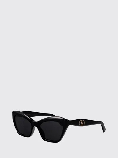 Valentino Garavani Black Black Grey Acetate Sunglasses