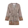 Valentino Viscose Cardigan In Beige