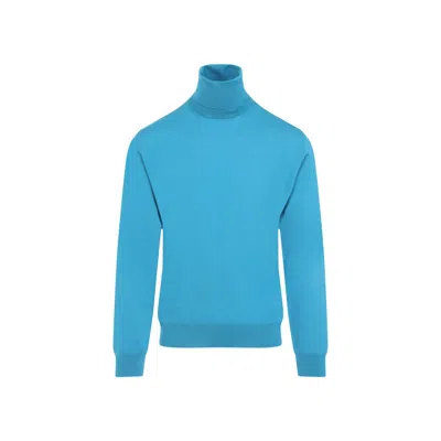 Valentino Vlogo Signature Sweater In Light Blue