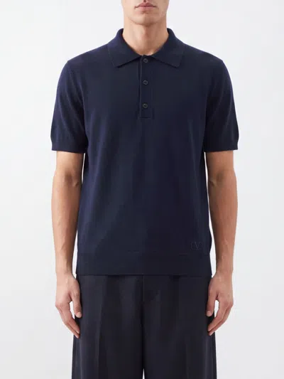 Valentino Garavani Sweater Men Color Navy In Blue