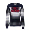 Valentino Garavani Crewneck Sweater With Bold Jacquard Motif In Black