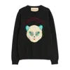 Valentino Garavani Sweater With Le Chat De La Maison Patch In Black