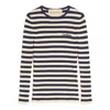 Valentino Striped Ribbed-knit Cotton Sweater