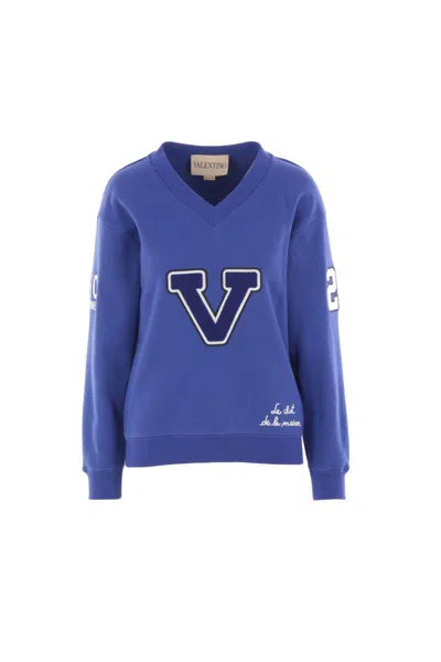 Valentino Garavani Jumpers In Blue