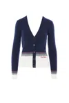 Valentino House V-neck Cardigan With Patch Pockets