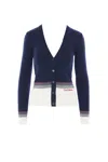 Valentino House V-neck Cardigan With Patch Pockets