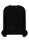 Valentino Regular Fit Wool Jersey Sweater In Black